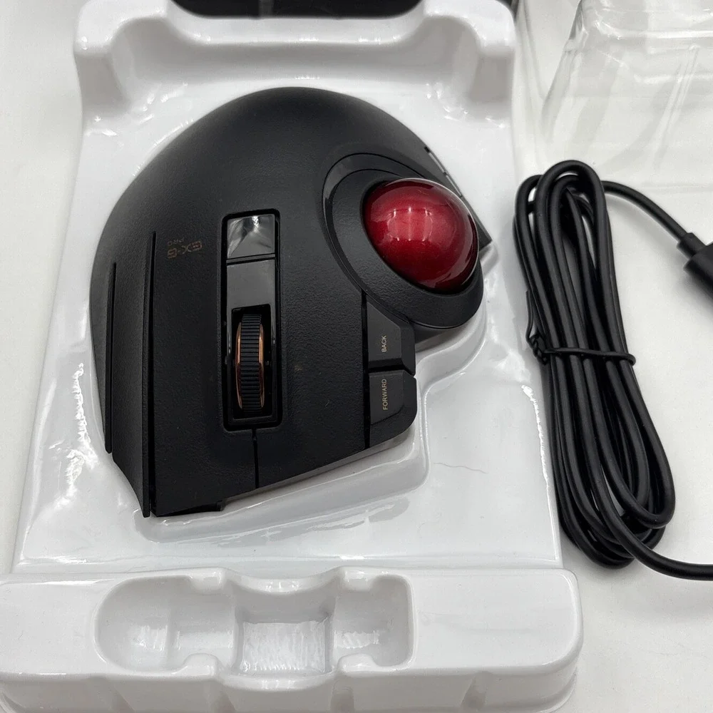 Elecom trackball mouse / thumb / 8 button / wired / wireless / B JAPAN